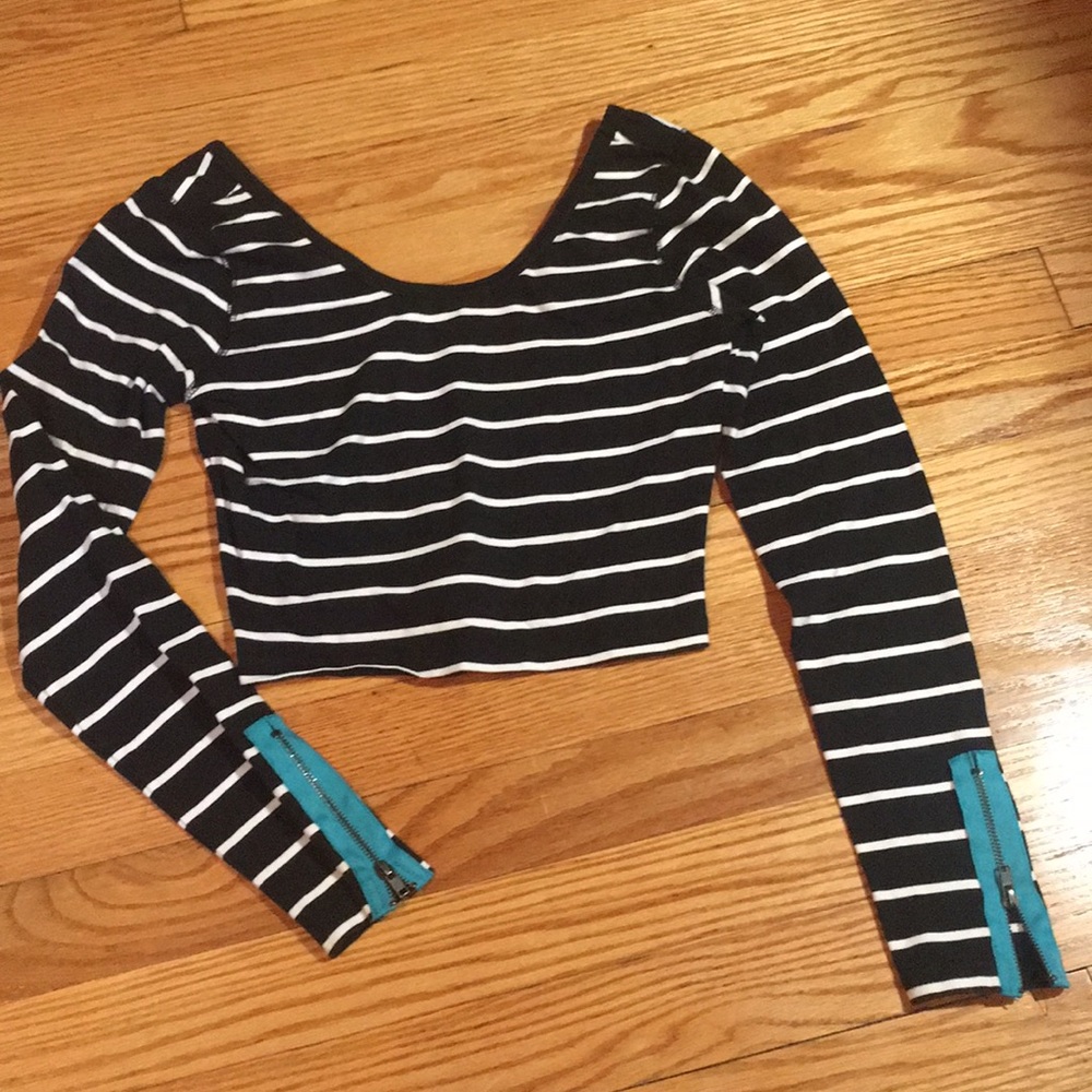 Striped crop top